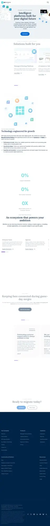 WP Engine screenshot